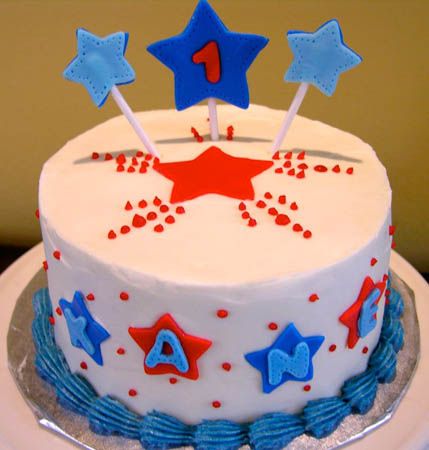 4th of July Birthday Cake Idea