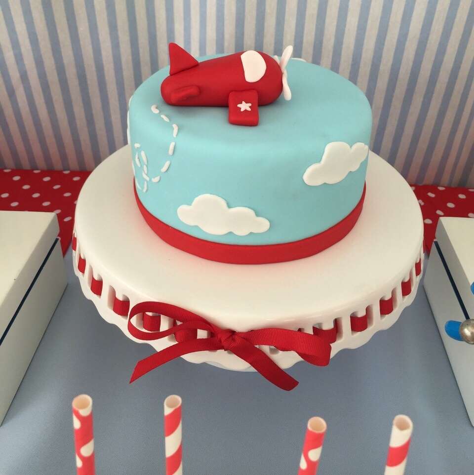 Airplane Birthday Party Cake