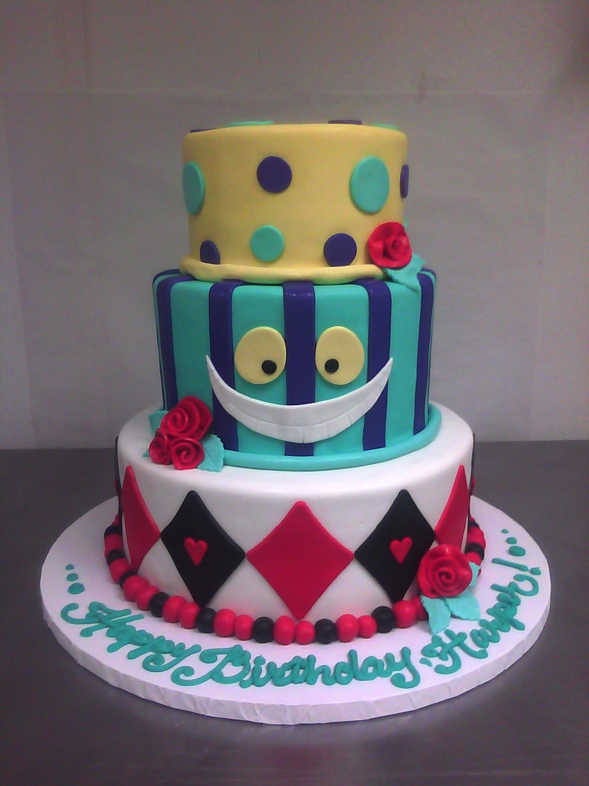 Alice and Wonderland Birthday Cake