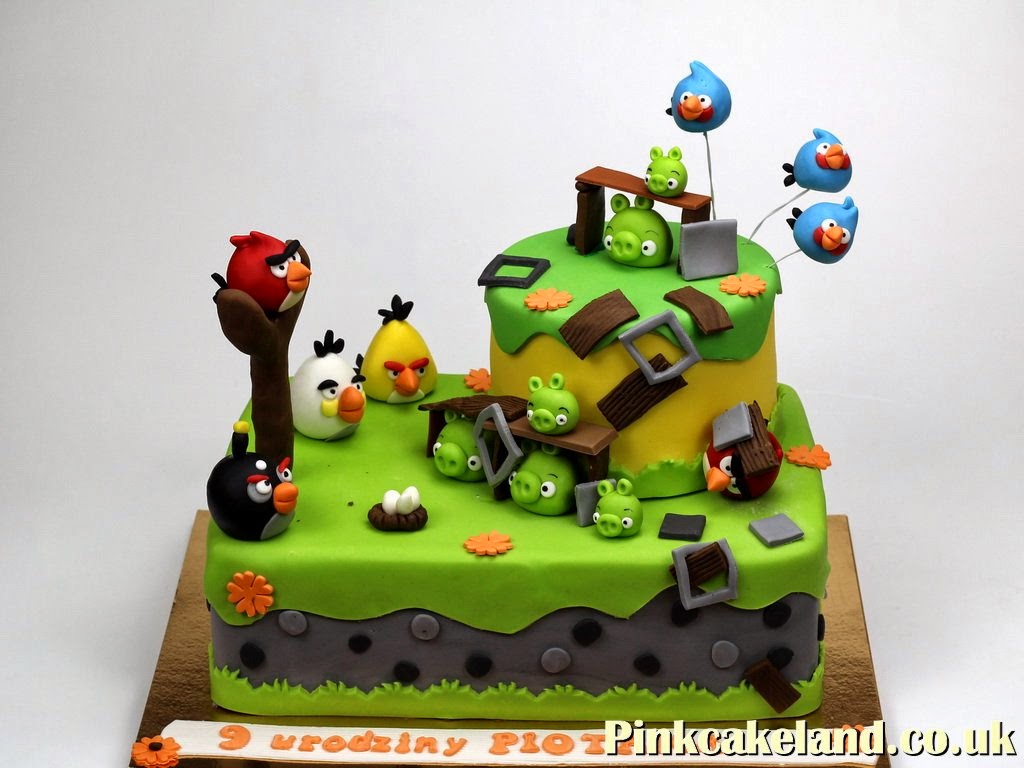 Angry Birds Birthday Cake