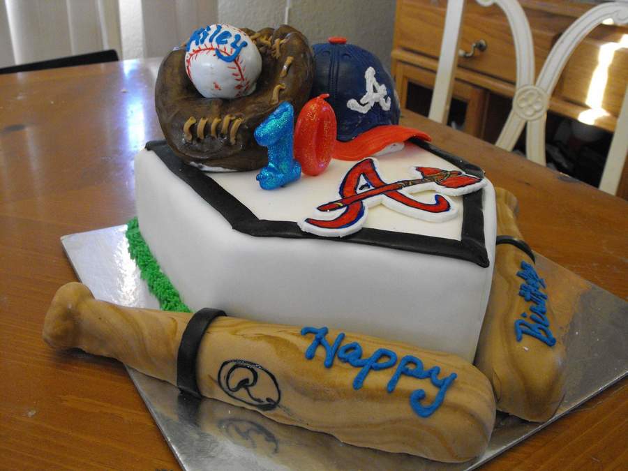 Atlanta Braves Birthday Cake