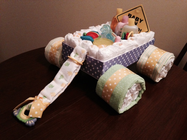 Baby Diaper Cake Wagon