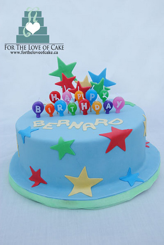 Birthday Cake with Stars