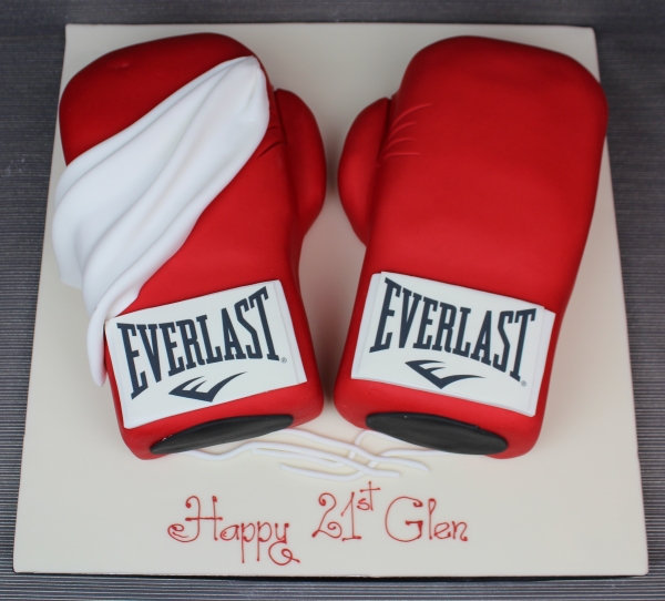 Boxing Glove Birthday Cake