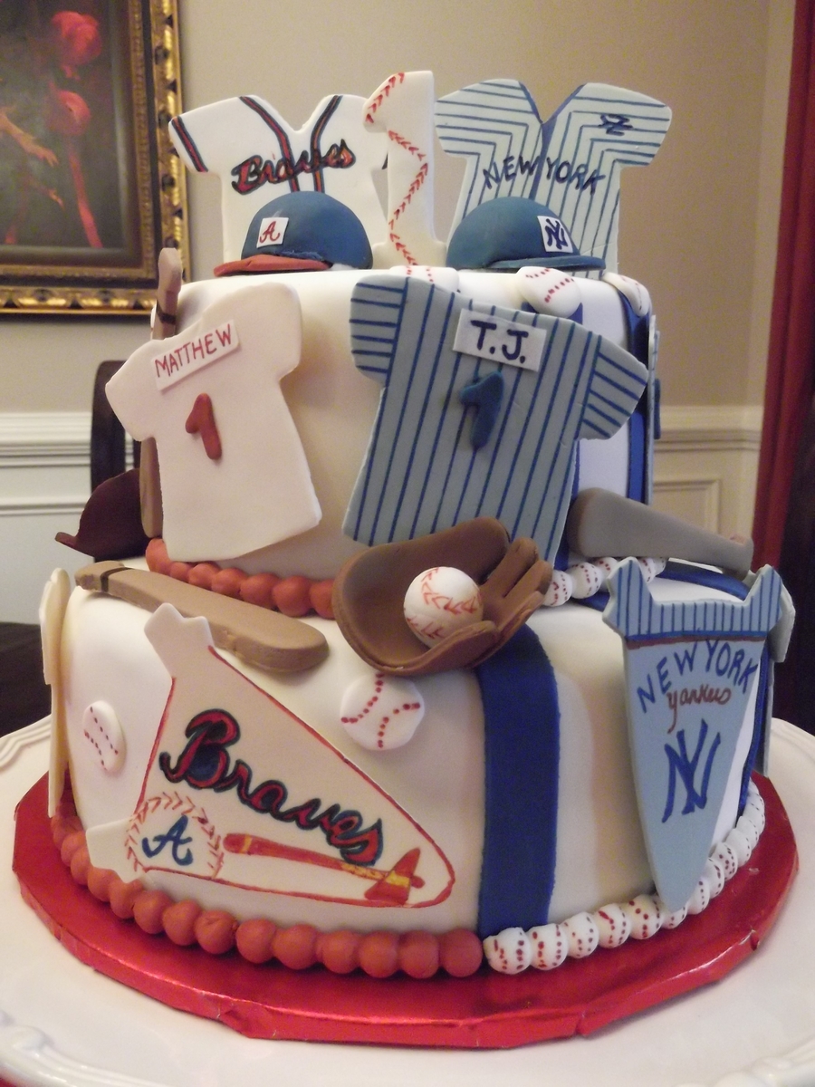 Boy Baseball Birthday Cake