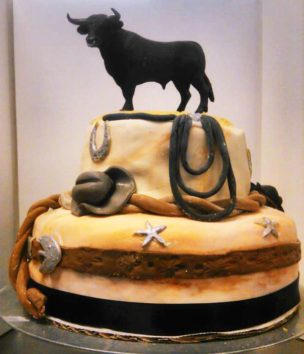 Bull Riding Cake