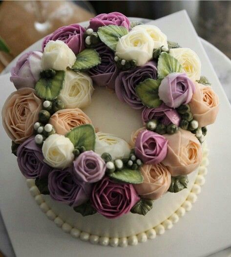 Buttercream Flower Cake