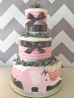 13 Photos of Chevron Decorated Cakes For Girls