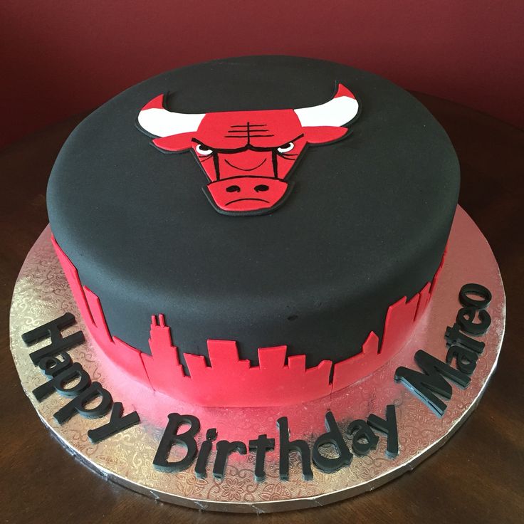 Chicago Bulls Birthday Cake