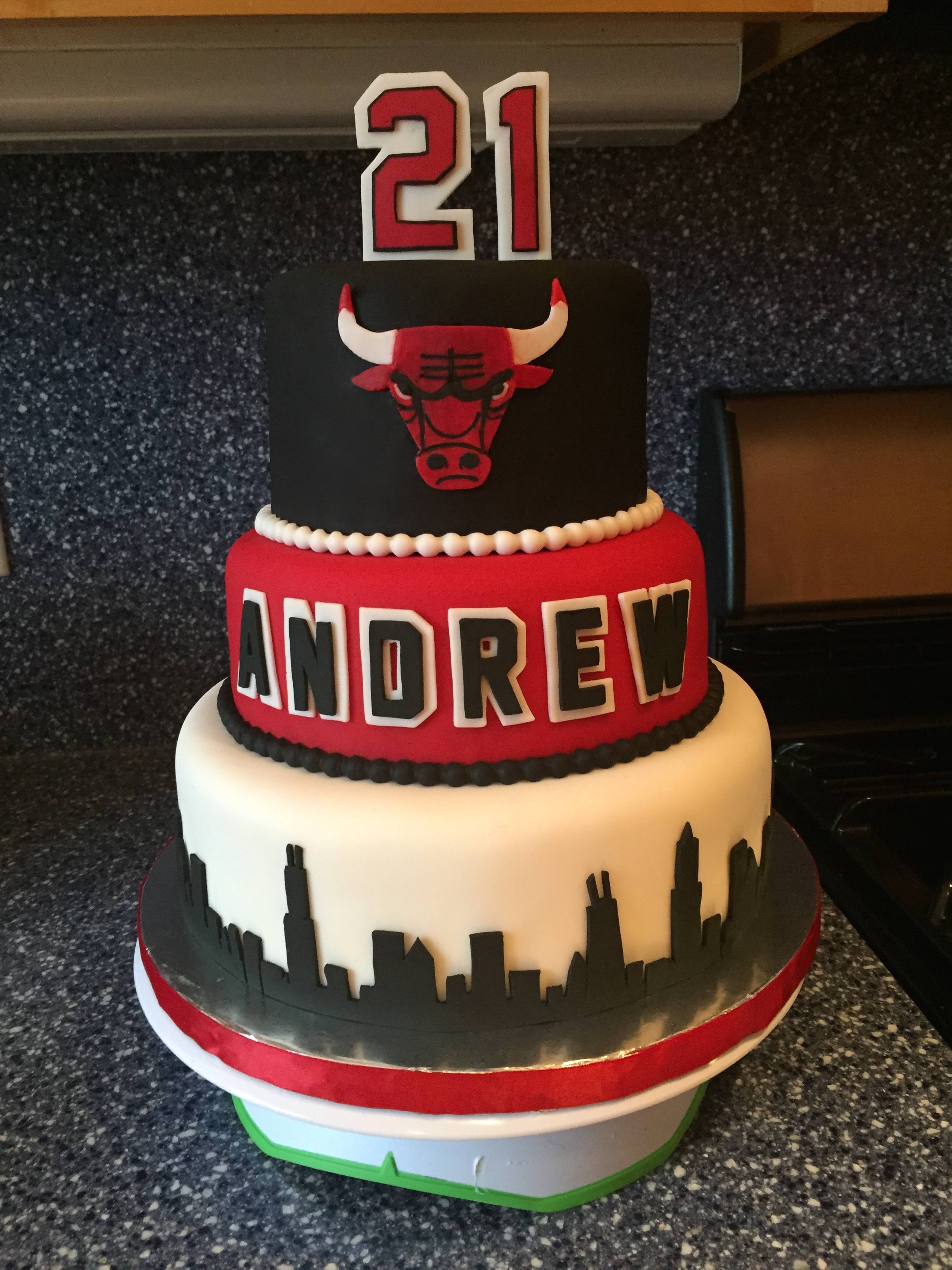 Chicago Bulls Birthday Cake