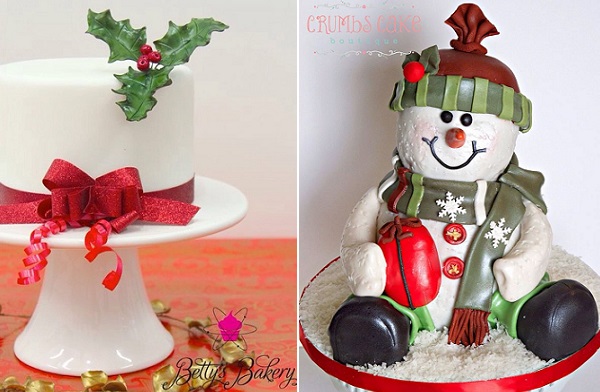 6 Photos of Christmas Cakes Cakes.com