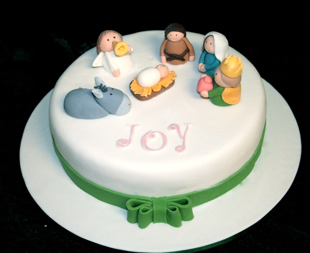 Christmas Nativity Scene Cake