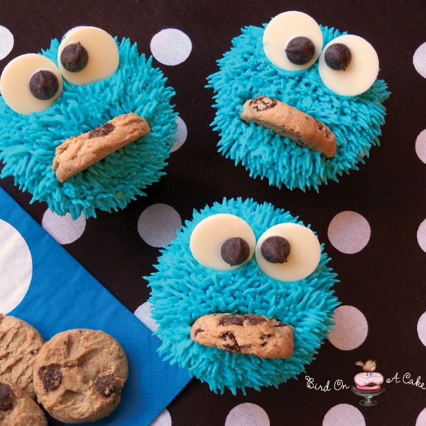 Cookie Monster Cupcakes