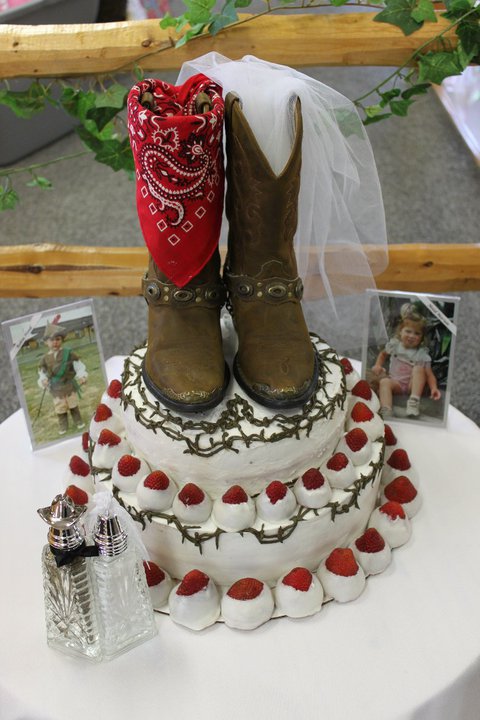 Cowboy Wedding Grooms Cake