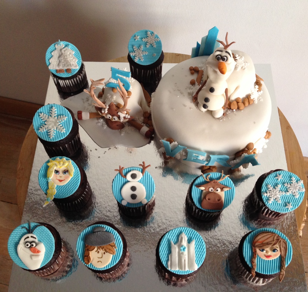 Cupcake Cake Disney Frozen Olaf