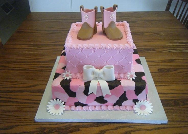 Cute Country Baby Shower Cake