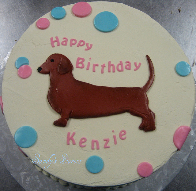 Dachshund Birthday Cake