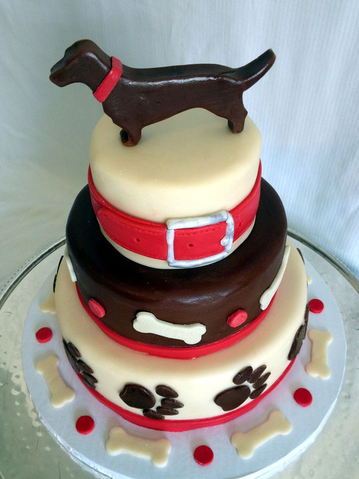 Dachshund Birthday Cake