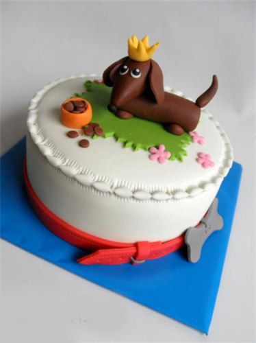 Dachshund Birthday Cake