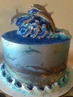 Dolphin Birthday Cake