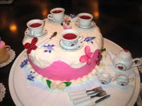 Easy Tea Party Birthday Cake Ideas