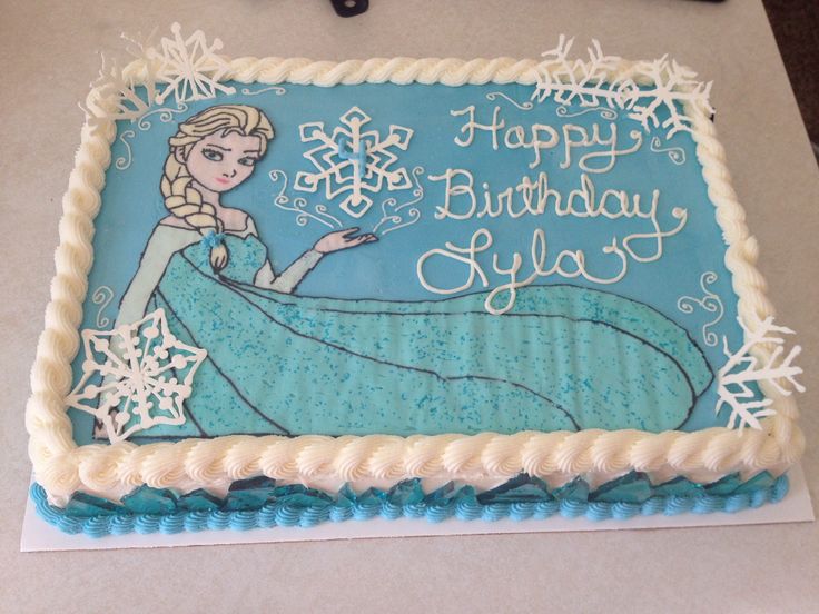 Elsa Frozen Sheet Cake Ideas