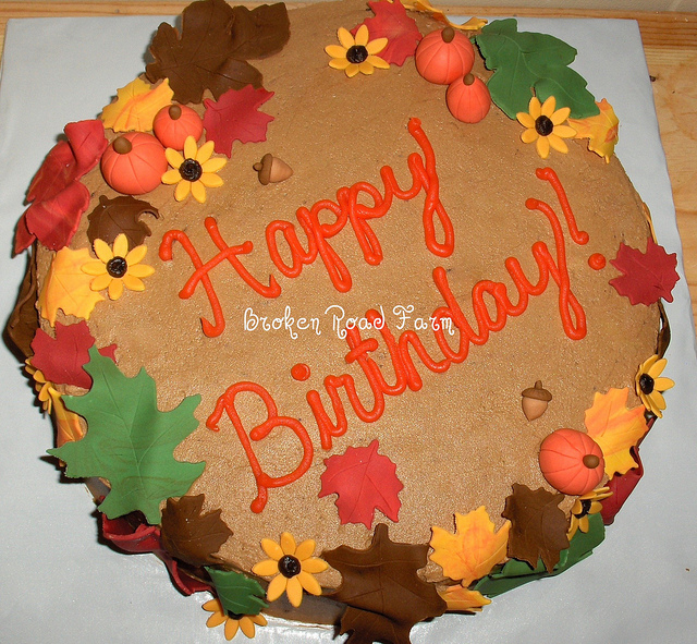 Fall Birthday Cake