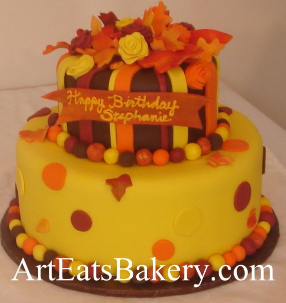 Fall Birthday Cakes and Roses