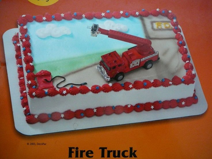 Fire Truck Birthday Cake