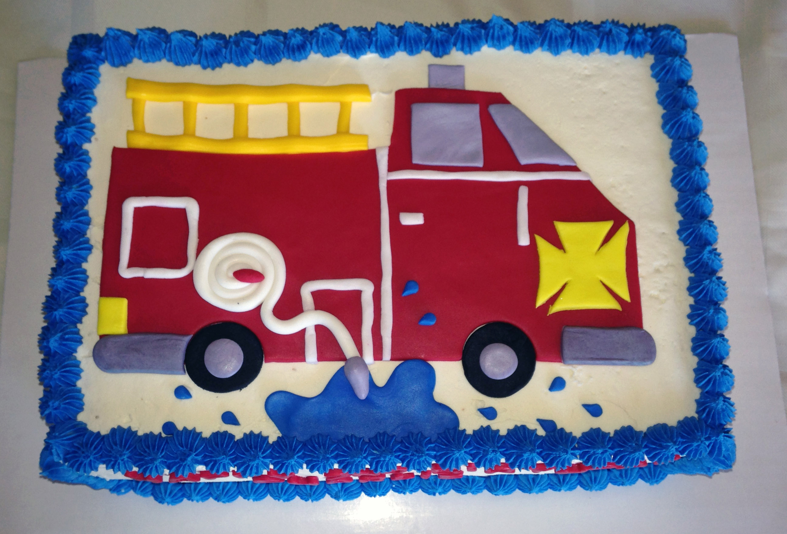 Fire Truck Cake