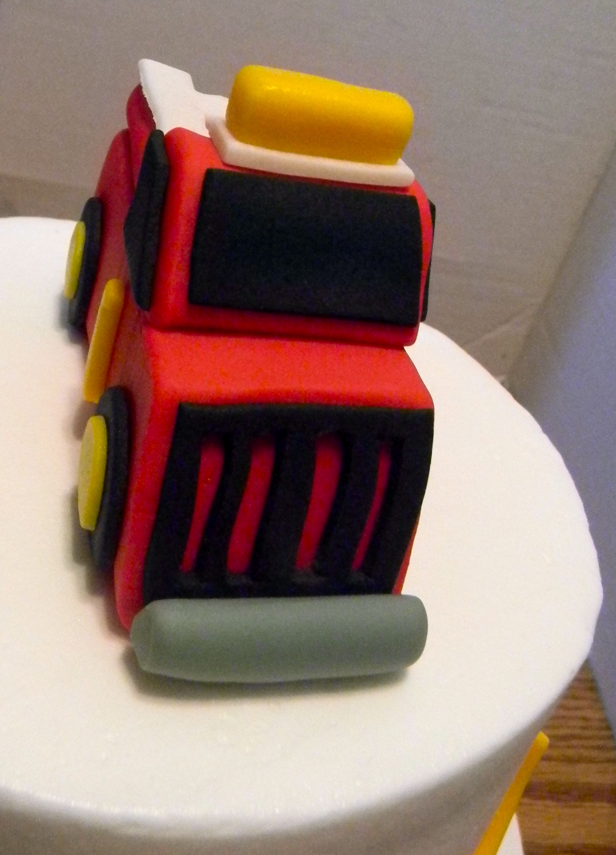 First Fire Truck Birthday Cake