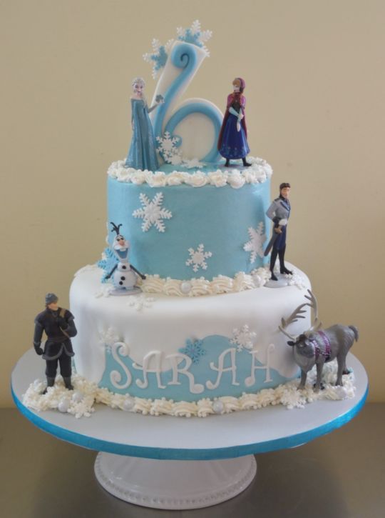 Frozen Themed Birthday Cake