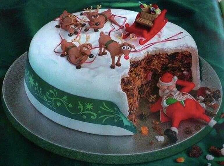 Funny Christmas Cake