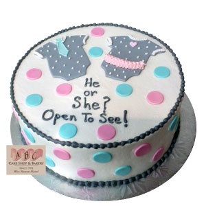 Gender Reveal Cake