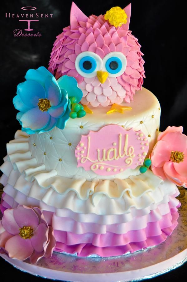 13 Photos of Owl Cakes Birthday Cakes For Girls