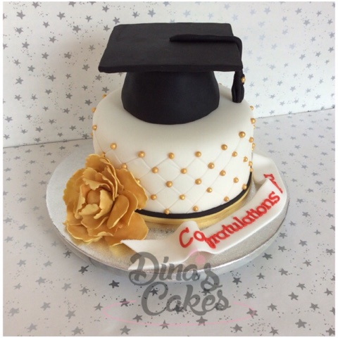 Graduation Red Velvet Cake