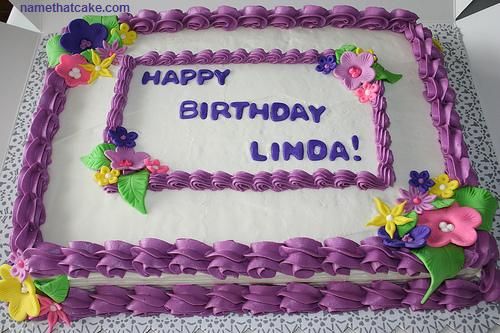 Happy Birthday Linda Cake