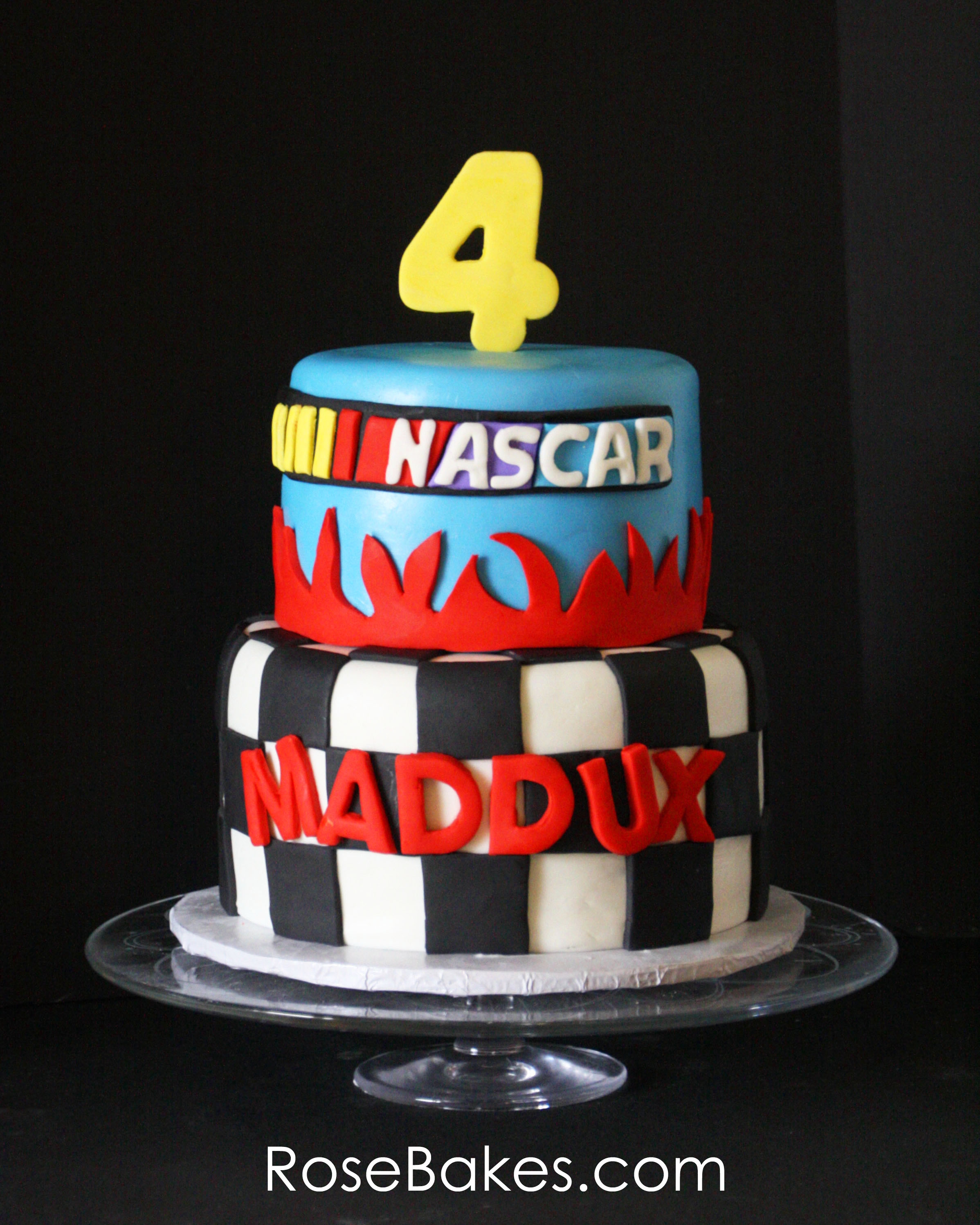 Happy Birthday NASCAR Cake