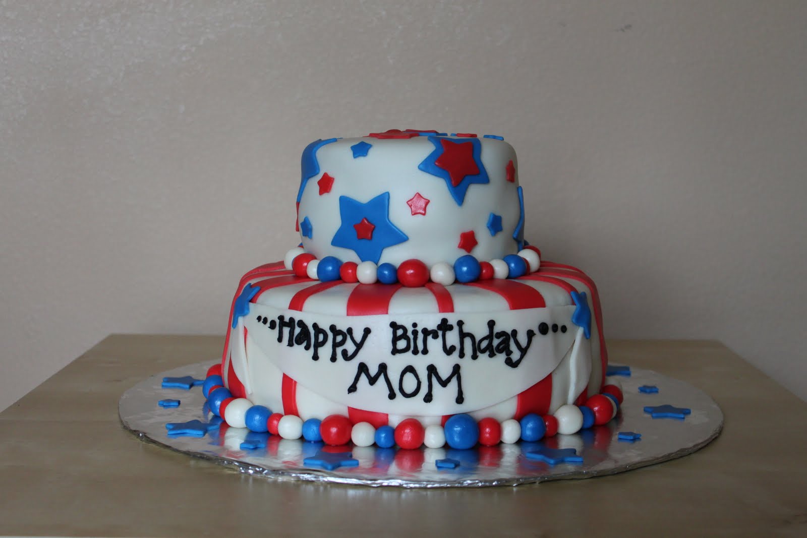 Happy July 4th Birthday Cake