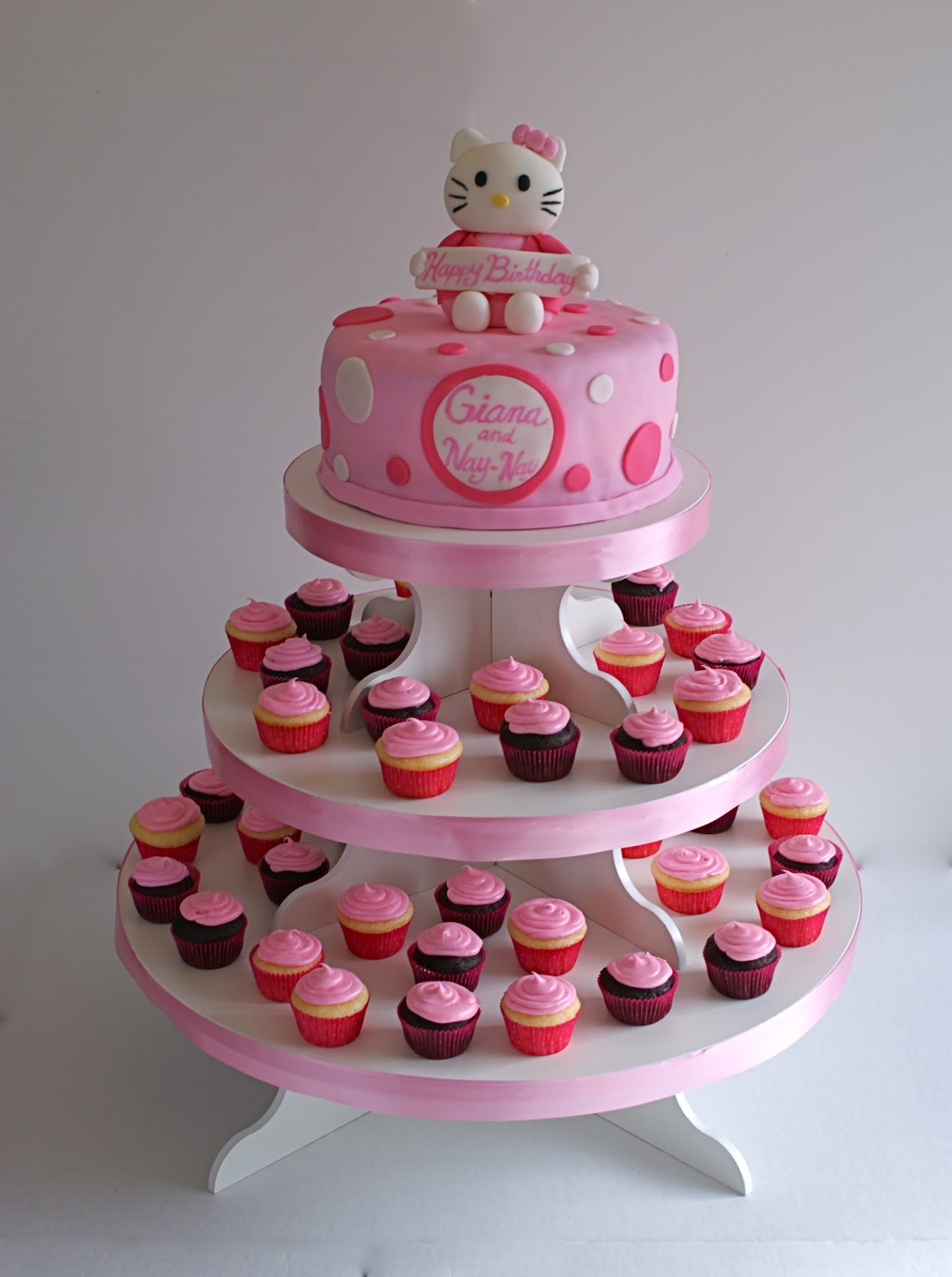 Hello Kitty Cupcake Cake