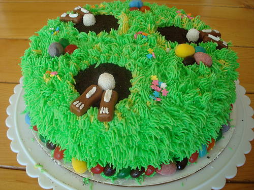 Homemade Easter Bunny Cake