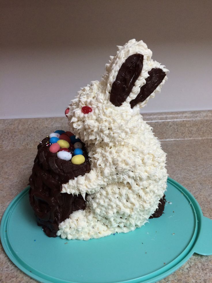 Homemade Easter Bunny Cake