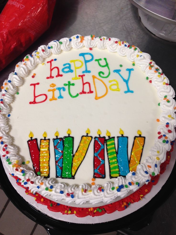 Ice Cream Cake with Candles