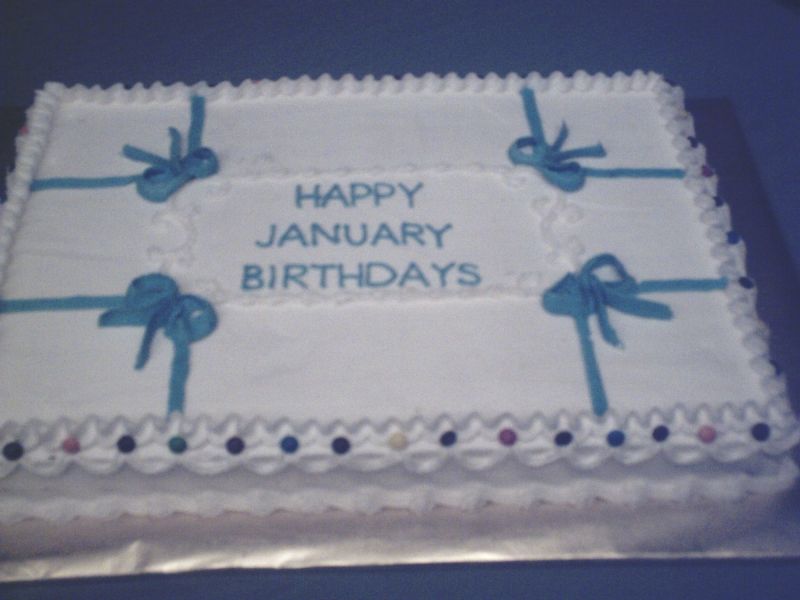 January Birthday Cake