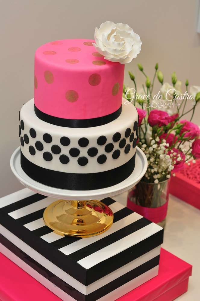 Kate Spade Birthday Party Cake