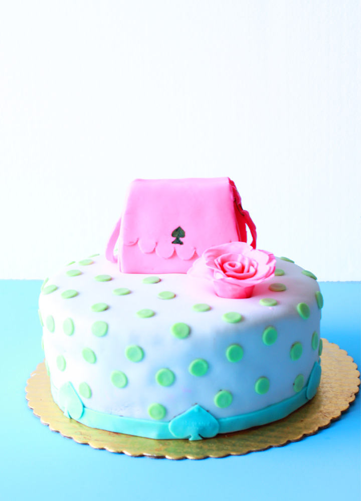 Kate Spade Themed Birthday Cake