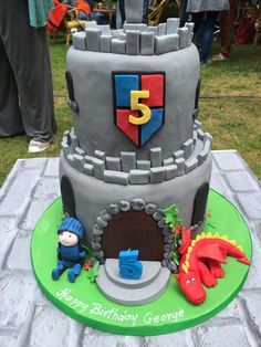 Knight Birthday Party Cake