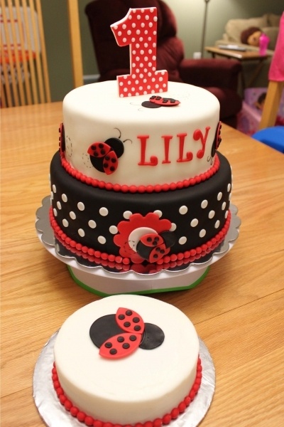 Ladybug Birthday Cake