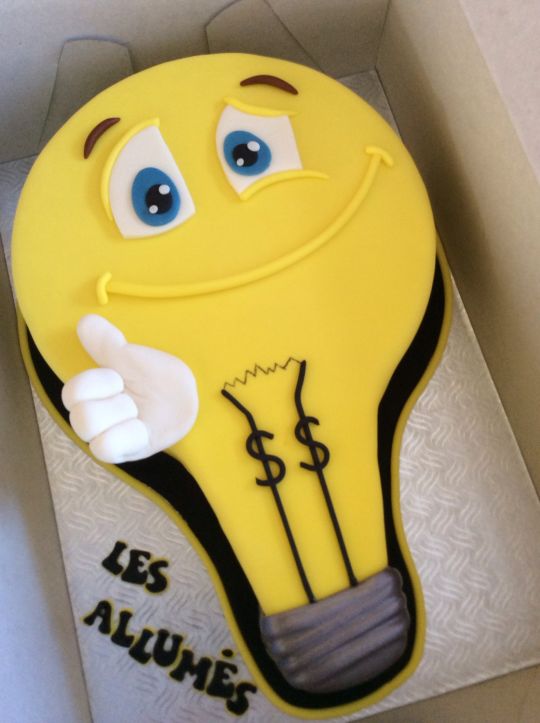 Light Bulb Cake Ideas