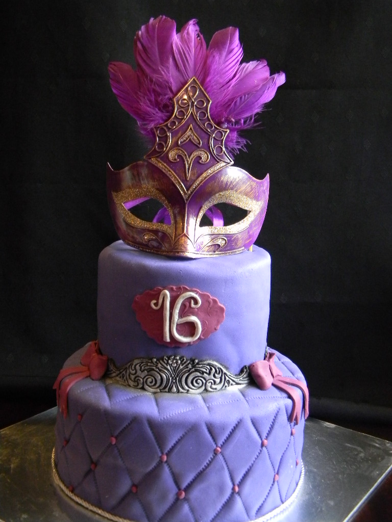 Masquerade Ball Party Birthday Cake Ideas